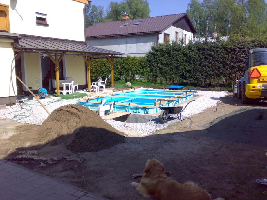 Stavba bazénu – foto 21