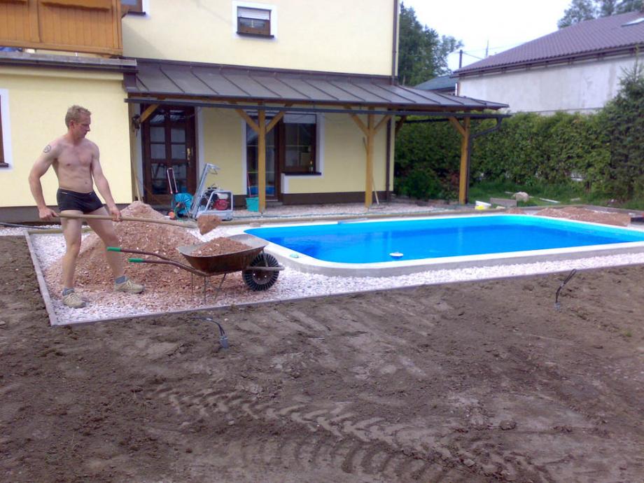 Stavba bazénu – foto 24