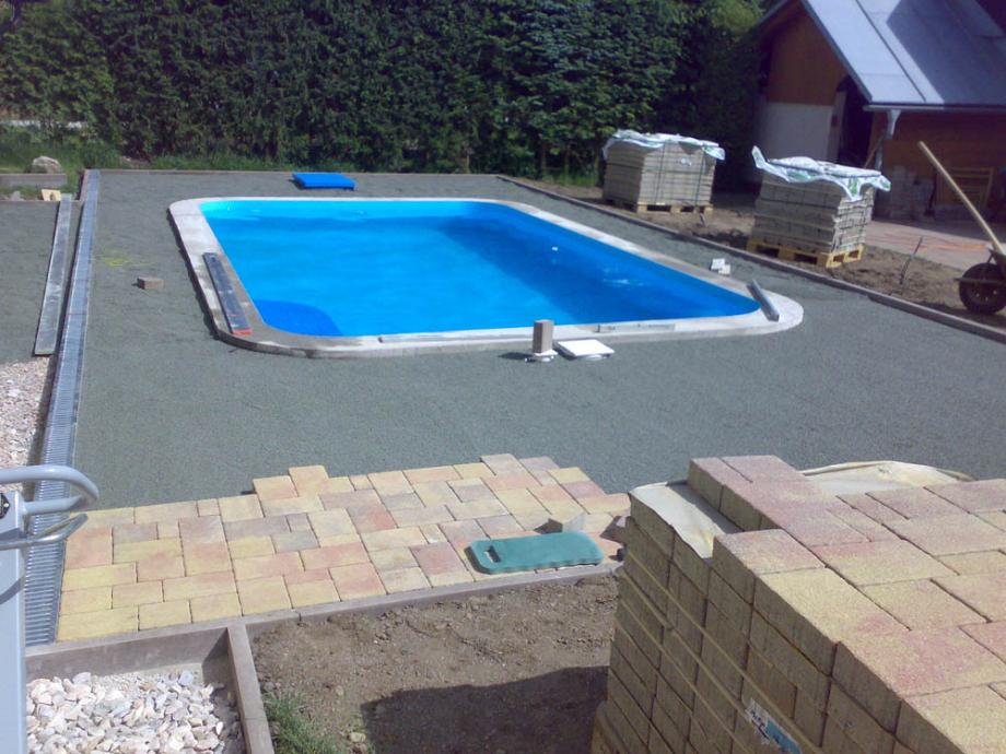 Stavba bazénu – foto 25